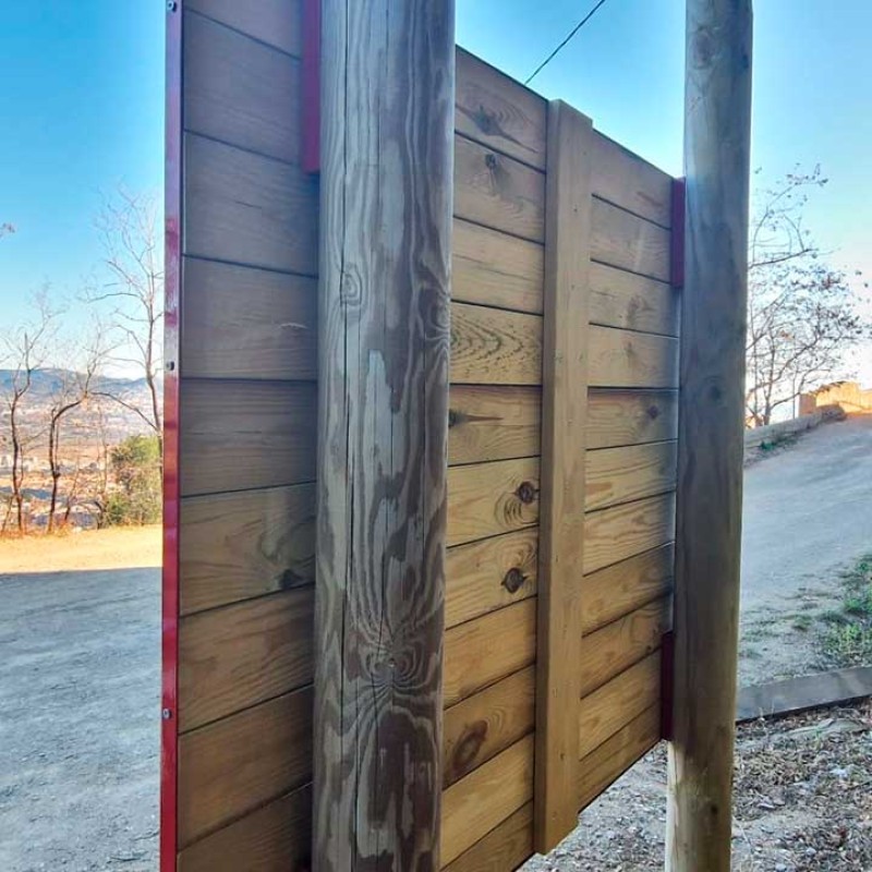 Cartellera de fusta Red de caminos naturales de España